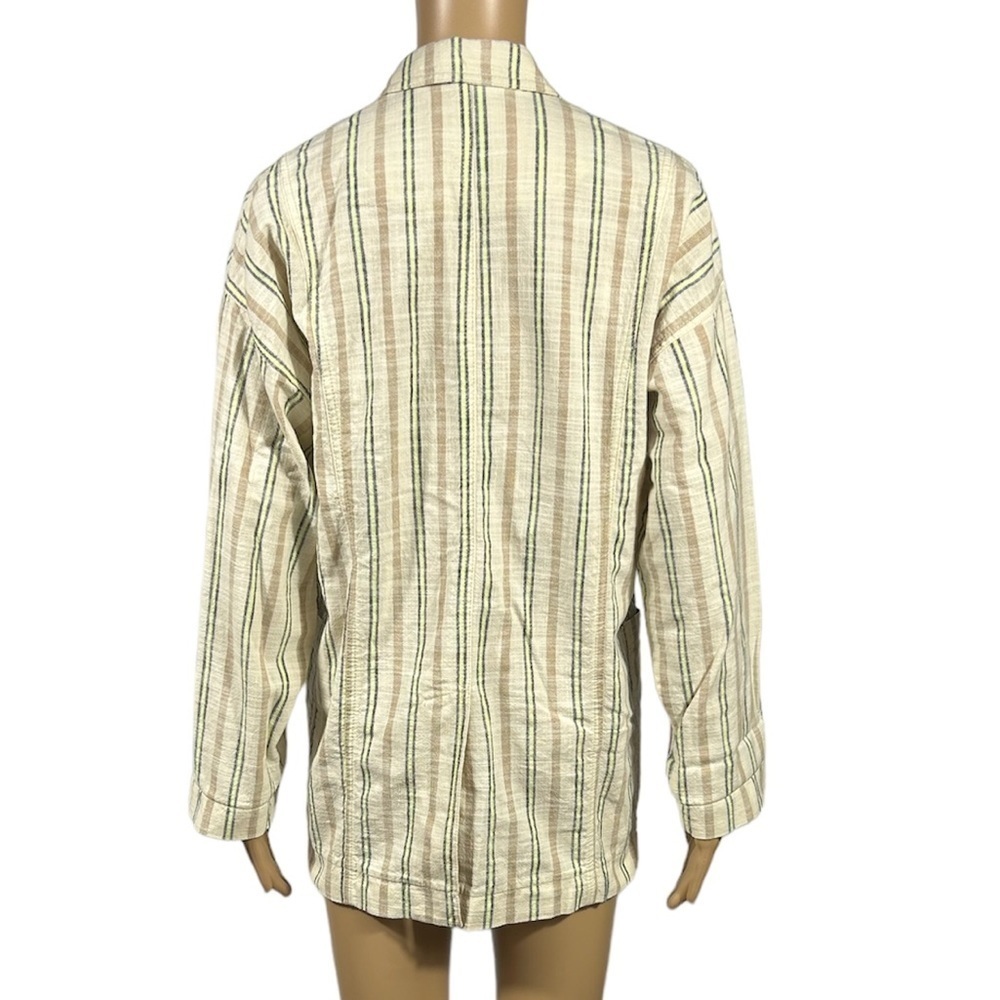 Maeve Boyfriend Blazer XS Multicolor Danielle Striped Oversized Double Breasted - Picture 5 of 11
